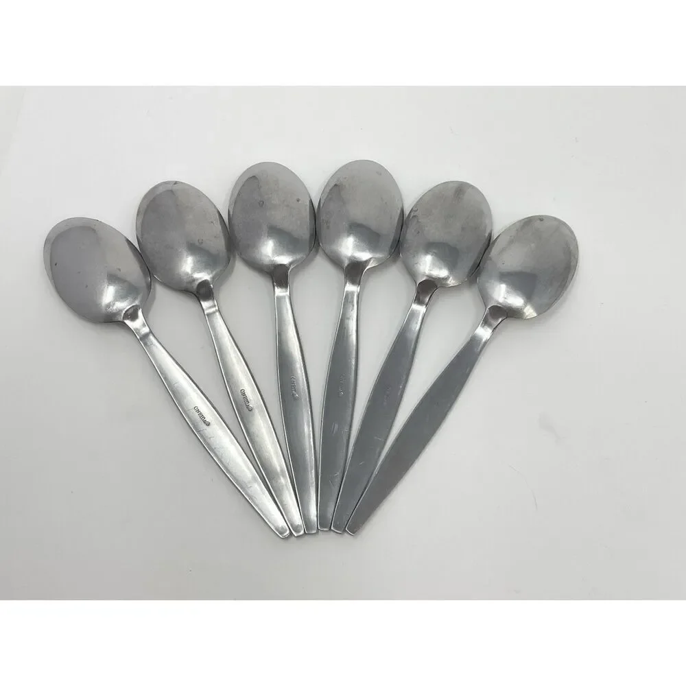 ONEIDA TERESA Stainless Steel Satin Dinner Spoons 7.25” Set Of 6 Discontinued